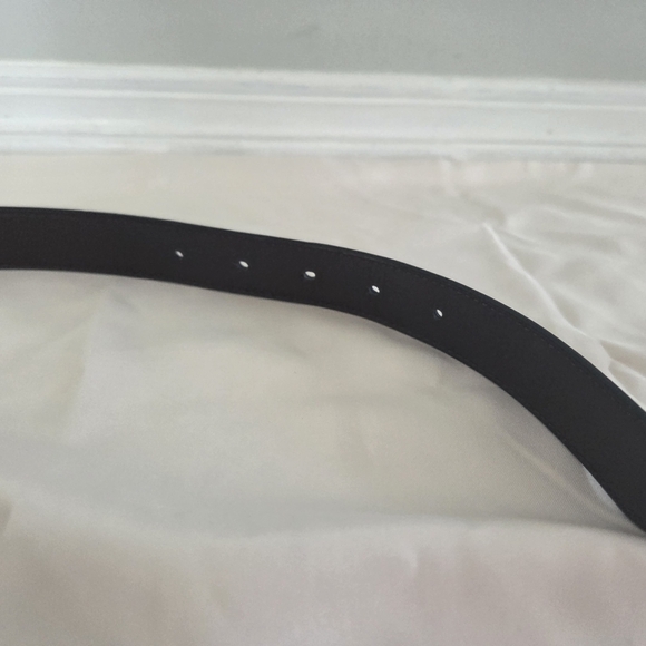 Coach Black Leather Belt with Gold-Tone Buckle - Picture 6 of 9